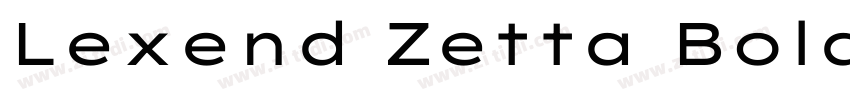 Lexend Zetta Bold字体转换